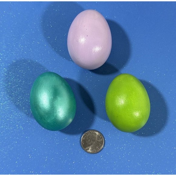 Ceramic Easter Eggs Hollow Hand Painted  Real Egg Size Holiday Spring Decor - Picture 9 of 9